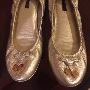 LOUIS VUITTON BALLET FLATS GOLD BEAUTIFUL & COMFY